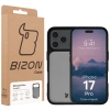 Etui Bizon Case Angelo do iPhone 17 Pro, przydymione z czarną ramką