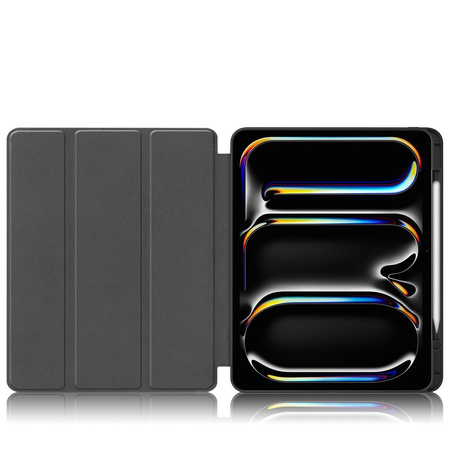 Etui Bizon Case Tab Lizard do iPad Pro 13" 2025 / 2024, ciemnozielone