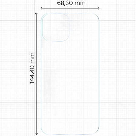 Folia hydrożelowa na tył Bizon Glass Hydrogel Back Duo, iPhone 15, 2 sztuki