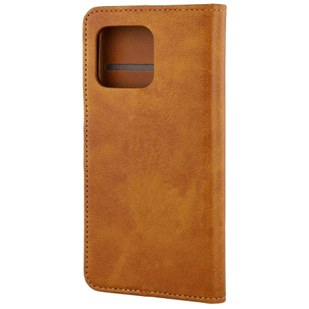 Etui z klapką Bizon Case Pocket do Motorola Edge 70, brązowe
