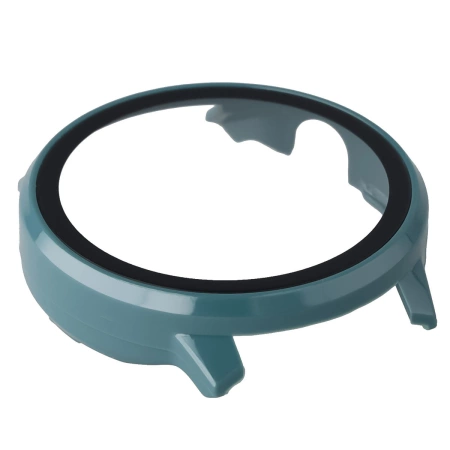 Etui ze szkłem do zegarka Bizon Case+Glass Watch do Garmin Venu 4 45 mm, zielone