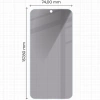 Prywatyzujące szkło hartowane Bizon Glass Clear Shadow do Galaxy M35 5G / A55 5G / A35 5G, przyciemniane