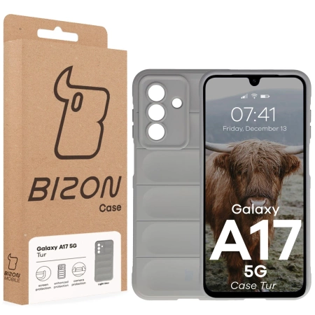 Pancerne etui Bizon Case Tur do Galaxy A17 5G, jasnoszare