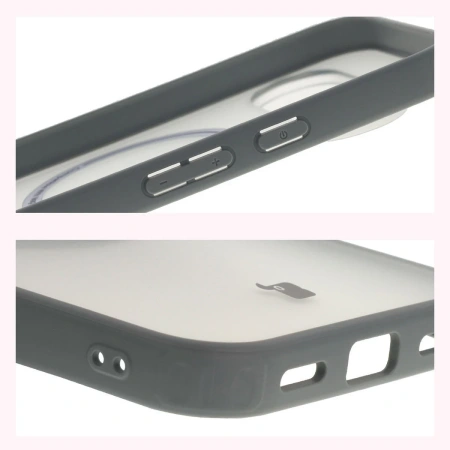 Etui z pierścieniem magnetycznym + szkło hartowane Bizon MatteO Pack do Google Pixel 10 / 10 Pro, przydymione-szare