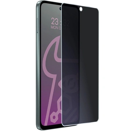 Prywatyzujące szkło hybrydowe Bizon Glass Mule Shadow do Motorola Moto G56 5G, matowe