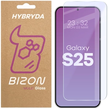 Elastyczne szkło hybrydowe Bizon Glass Mule do Galaxy S25