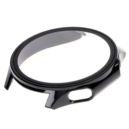 Etui ze szkłem do zegarka Bizon Case+Glass Watch do OnePlus Watch 3 / Oppo Watch X2, czarne
