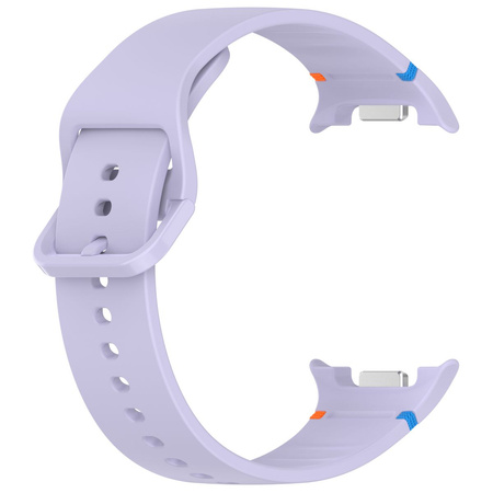 Silikonowy pasek Bizon Strap Watch Silicone G do Galaxy Watch 8 40 mm / 44 mm / 8 Classic 46 mm, jasnofioletowy