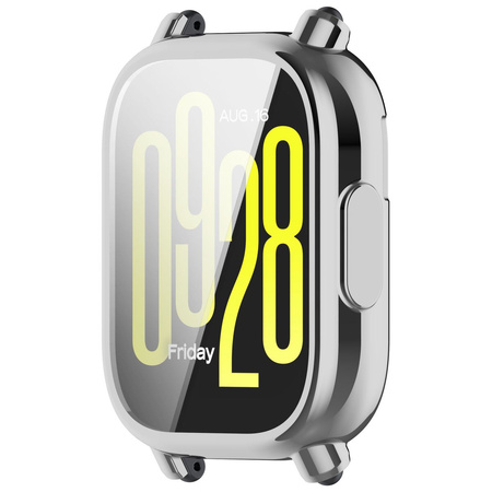 Etui Bizon Case Watch Felipe do Xiaomi Redmi Watch 5 Lite, srebrne