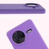 Silikonowe etui Bizon Soft Case do Xiaomi POCO F7 Ultra, fioletowe