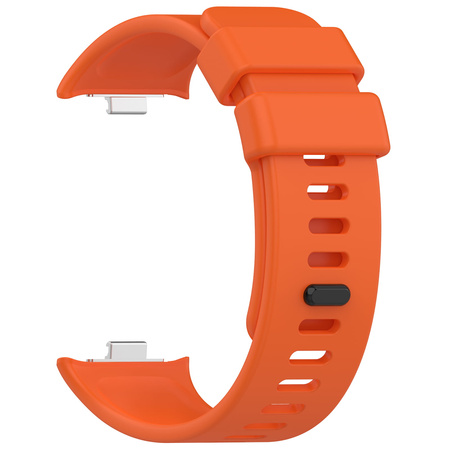 Pasek Bizon Strap Watch Silicone B do Xiaomi Redmi Watch 5/4 / Smart Band 9/8 Pro, marchewkowy