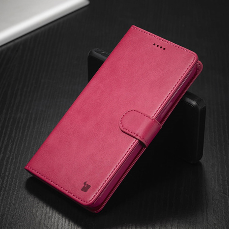 Etui Bizon Case Wallet do iPhone 14 Plus, różowe