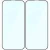 Szkło hartowane Bizon Glass Edge Duo do iPhone 14 Pro, czarna ramka, 2 sztuki