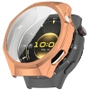 Etui z osłoną ekranu Bizon Case Watch Felipe do Huawei Watch GT6 Pro 46 mm, różowozłote