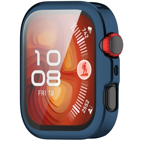 Etui z osłoną ekranu Bizon Case Watch Felipe do Huawei Watch Fit 4, niebieskie