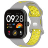 Pasek Bizon Strap Watch Octo do Xiaomi Redmi Watch 5/4 / Smart Band 9/8 Pro, jasnoszaro-żółty
