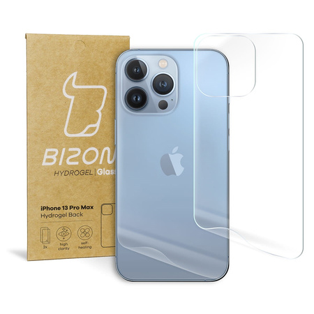 Folia hydrożelowa na tył Bizon Glass Hydrogel, iPhone 13 Pro Max, 2 sztuki