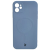 Etui silikonowe z pierścieniem magnetycznym Bizon Case Silicone Magnetic do iPhone 11, szare