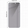 Prywatyzujące szkło hartowane Bizon Glass Clear Shadow Duo do iPhone 15 Plus / 15 Pro Max / iPhone 16 Plus, przyciemniane, 2 sztuki