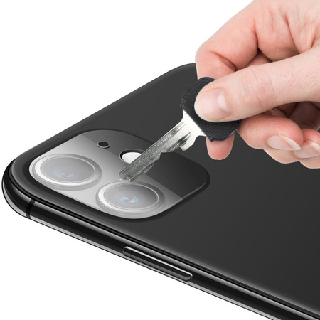Szkło na aparat Bizon Glass Silk Lens dla iPhone 12 Mini, 2 sztuki