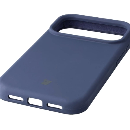 Silikonowe etui Bizon Soft Case do iPhone 17 Pro, ciemnoniebieskie