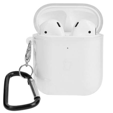 Etui Bizon Case Headphone Clear do Airpods 1/2, przezroczyste