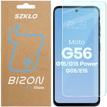 Szkło hartowane Bizon Glass Clear 2 do Motorola Moto G56/G15/G15 Power/G05/E15
