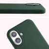 Silikonowe etui Bizon Soft Case do iPhone 17, ciemnozielone