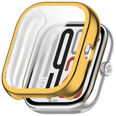Etui z osłoną ekranu Bizon Case Watch Felipe do Xiaomi Redmi Watch 5, złote