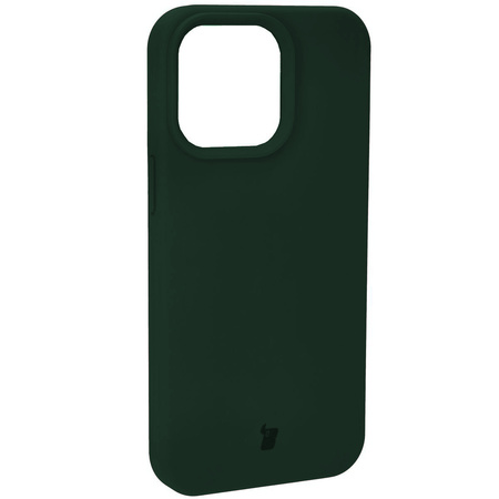 Silikonowe etui Bizon Soft Case do iPhone 14 Pro Max, ciemnozielone