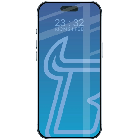 Szkło hartowane Bizon Glass Edge 2 do iPhone Air, czarna ramka