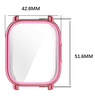 Etui z osłoną ekranu Bizon Case Watch Felipe do Xiaomi Redmi Watch 5 Active, różowe