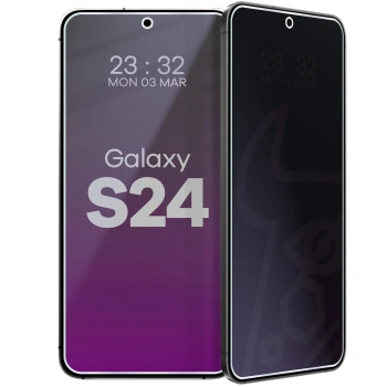 Prywatyzujące szkło hybrydowe Bizon Glass Mule Shadow do Galaxy S24, matowe