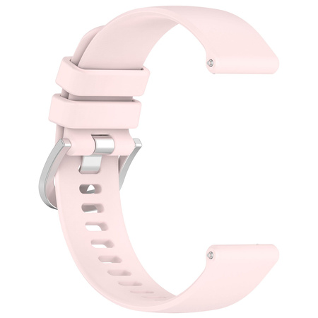 Pasek silikonowy do smartwatcha, Bizon Strap Watch Silicone Pro T, Quick Release 22 mm, pudrowy róż