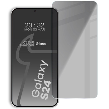 Prywatyzujące szkło hartowane Bizon Glass Clear Shadow do Samsung Galaxy S24, przyciemniane