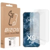 Elastyczne etui + 2x folia na ekran Bizon Case Clear Pack do Oppo Find X9 Pro