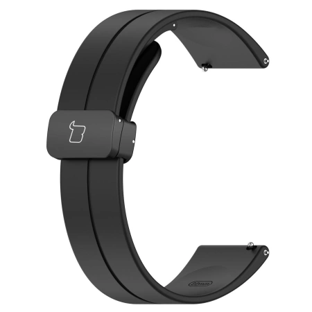 Silikonowy pasek Bizon Strap Watch Silicone L do Quick Release 18 mm, czarny