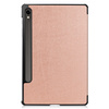 Etui Bizon Case Tab Croc do Galaxy Tab S10 Lite / S9, różowozłote