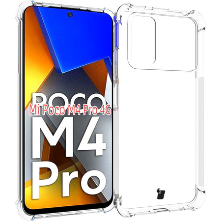 Etui + 2x szkło Bizon Case Clear Pack do Xiaomi Poco M4 Pro 4G, przezroczyste