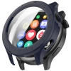 Etui ze szkłem do zegarka Bizon Case+Glass Watch do Xiaomi Watch S4, niebieskie