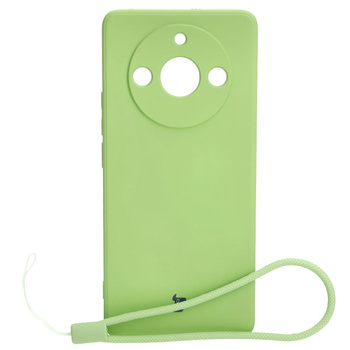 Etui Bizon Case Silicone Sq do Realme 11 Pro / 11 Pro+, jasnozielone