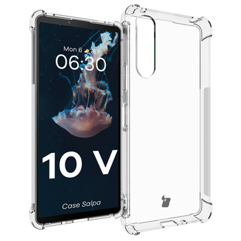 Elastyczne etui Bizon Case Salpa do Sony Xperia 10 V, przezroczyste