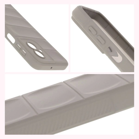 Pancerne etui Bizon Case Tur do Motorola Moto G55 5G, jasnoszare