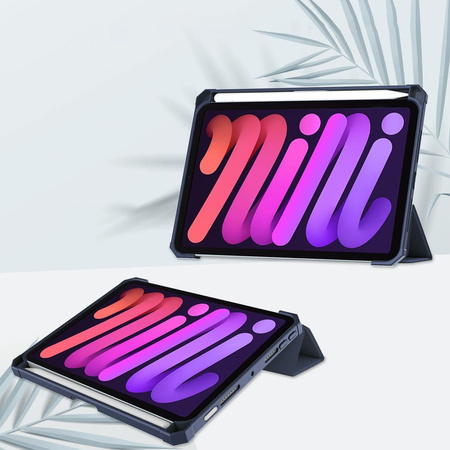 Etui Bizon Case Tab Clear Matt do Apple iPad Mini 6 2021, granatowe
