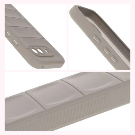 Pancerne etui Bizon Case Tur do Google Pixel 9a, jasnoszare