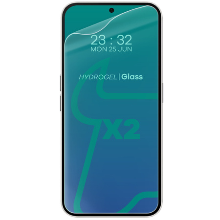 Folia hydrożelowa na ekran Bizon Glass Hydrogel Front Duo do Nothing Phone (2a) / (2a) Plus, 2 sztuki