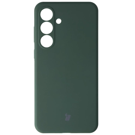 Silikonowe etui Bizon Soft Case do Galaxy S25 FE, ciemnozielone