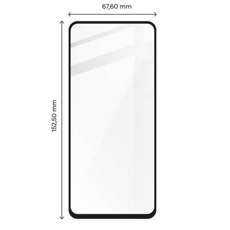 Szkło hartowane Bizon Glass Edge do Oppo Reno 7 Lite, czarne