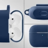 Silikonowe etui z karabińczykiem Bizon Case Headphone Silicone do AirPods 3, granatowe