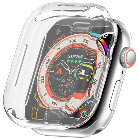 Etui Bizon Case Watch Felipe do Apple Watch 11 / 10 (42mm), przezroczyste